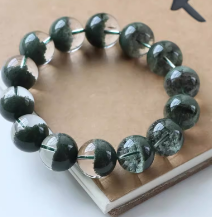 天然超级七手链云母片超七紫发晶三轮骨干水晶手链