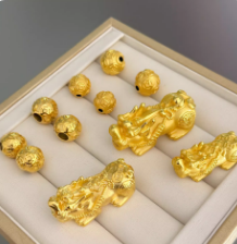 黄金貔貅手链女款999足金转运珠手饰红玛瑙玉石手串送女友老婆